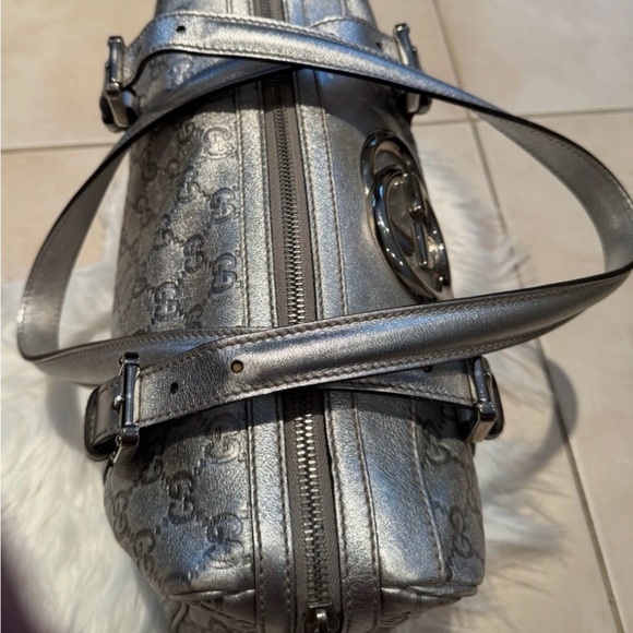 ✨ Gucci Guccissima Silver Mini Boston Bag – Limited Edition ✨ - Picture 2 of 15